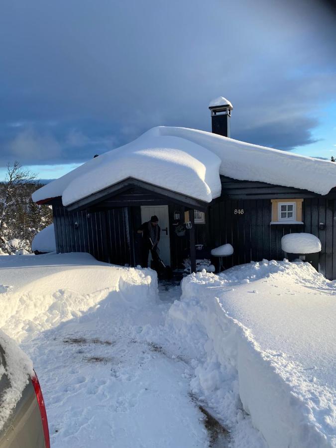 Cabin In The Mountain, Outstanding View & Solar Energy Vollen Kültér fotó